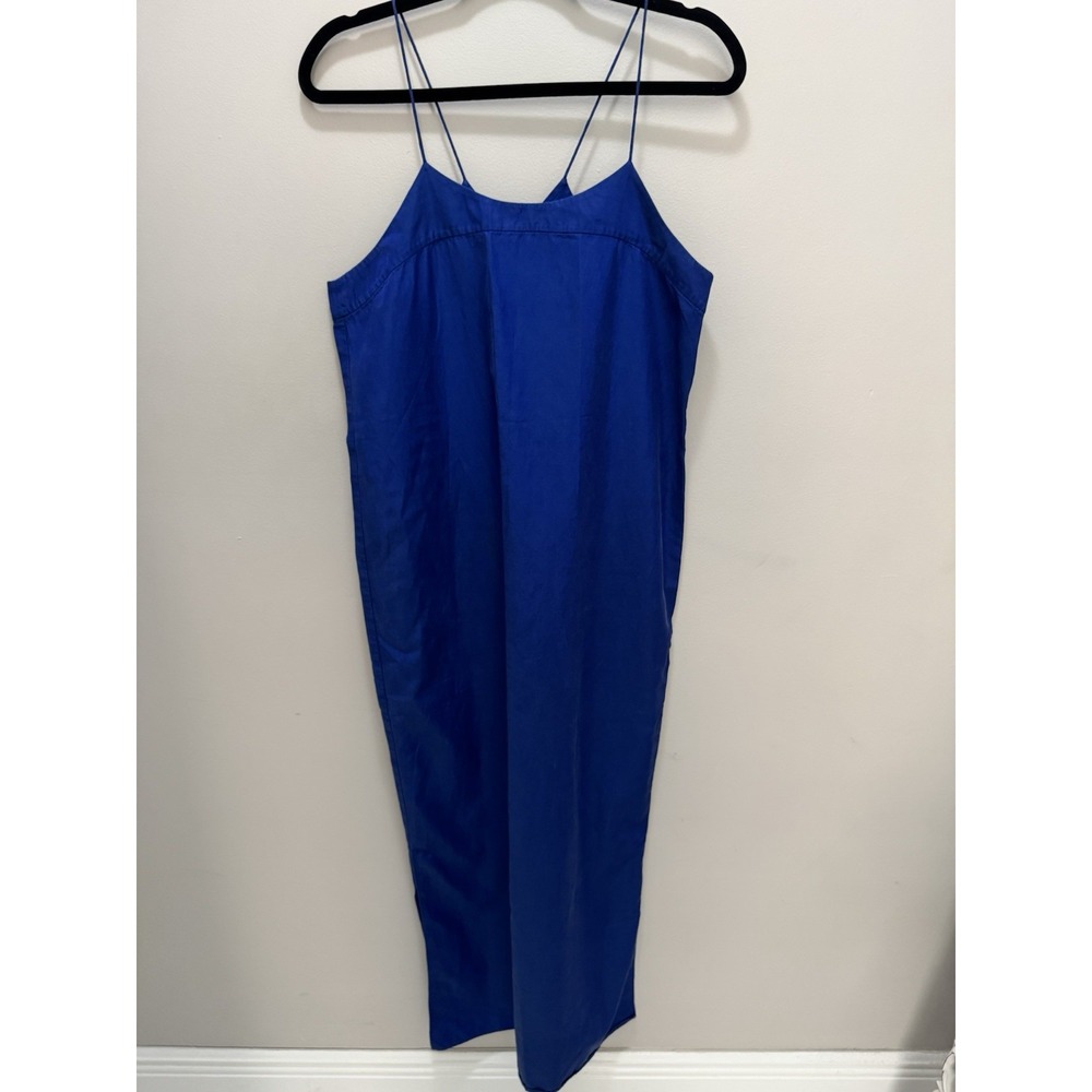 kate spade Royal Blue Spaghetti Strap Midi Dress